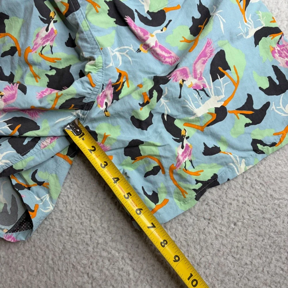 Patagonia Baggies 5 Inseam Shorts Spoonbill Blue Bird Print 58034 Men Small